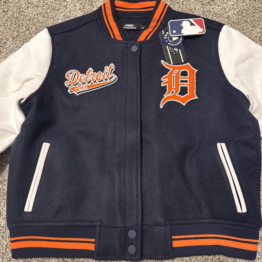 Pro Standard Detroit Tigers MLB Varsity Script Jacket – Womens Size M - Picture 2 of 9